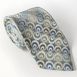 Ted Baker London Tie Abstract Geometric Silk Made in USA Preppy Necktie Wedding